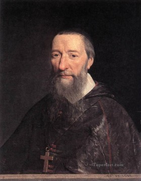  Philippe Oil Painting - Portrait of Bishop Jean Pierre Camus Philippe de Champaigne